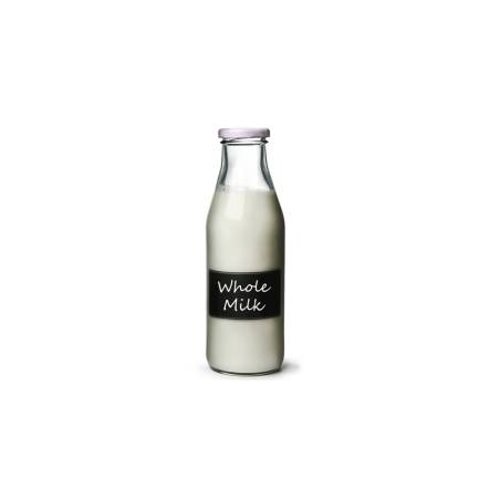 Botella de leche con tapón y vaso pizarra cl 50
