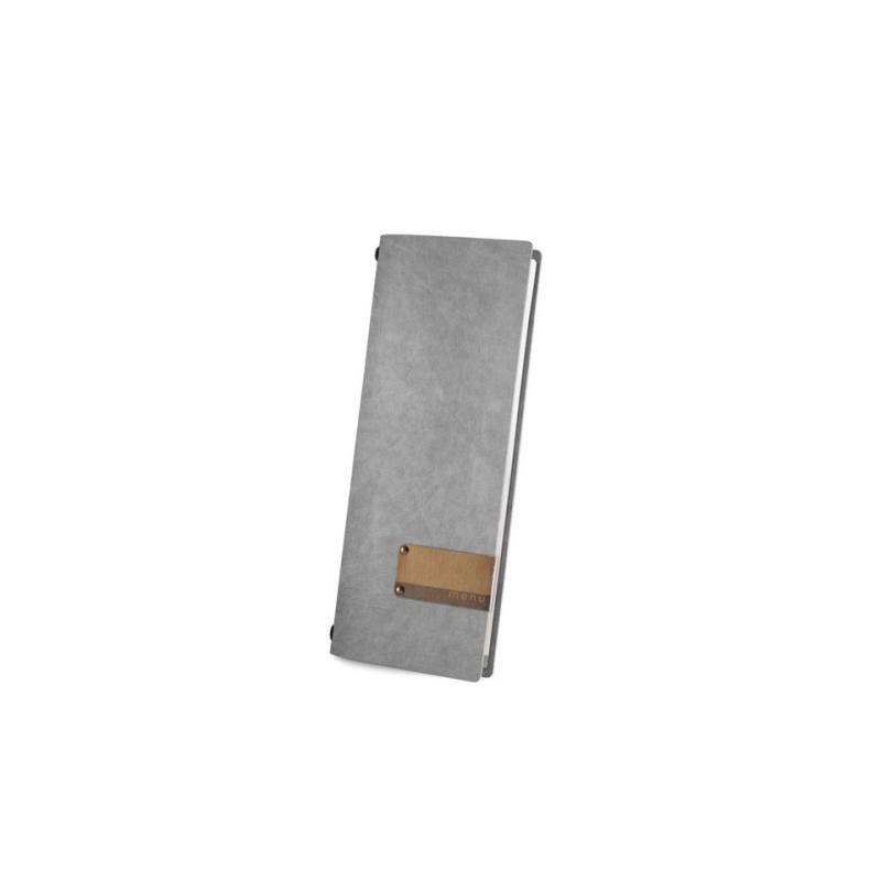 Eco Club menu holder with gray menu label