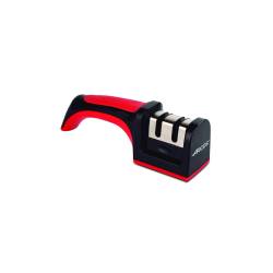Arcos knife sharpener in black and red abs