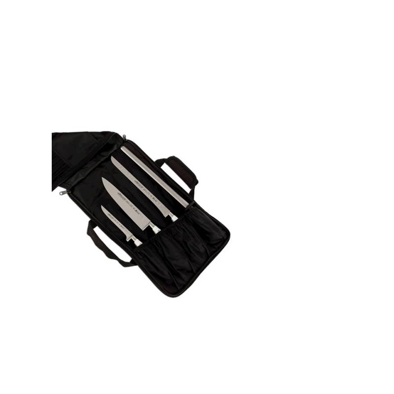 Arcos knife bag 4 places in black polyester