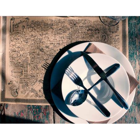 Milano paper placemat brown cm 43x31