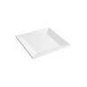 Ming square plate in white melamine 20.5x20.5 cm