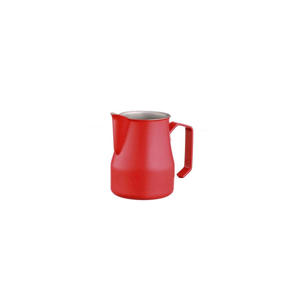 Motta stainless steel red milk jug cl 35