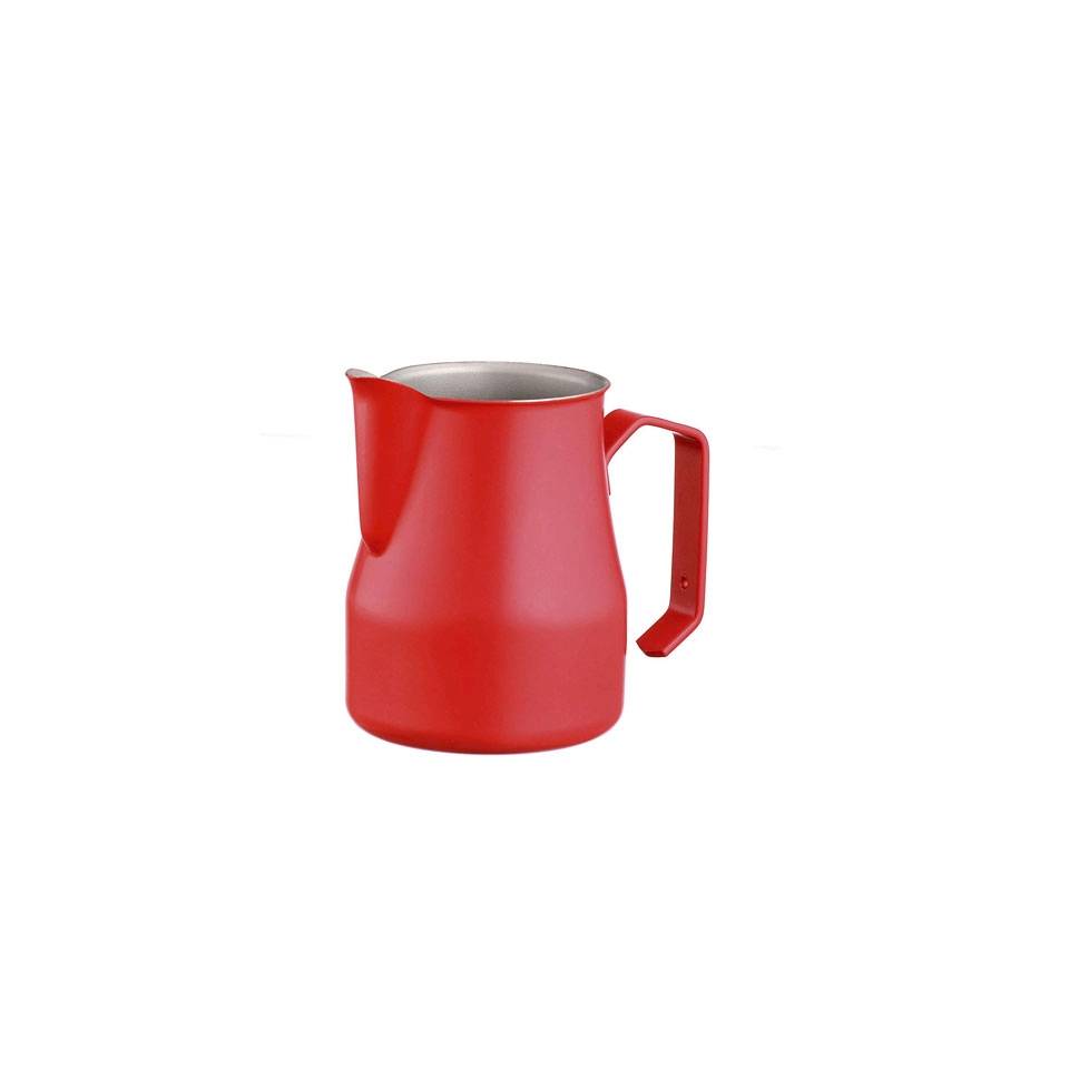 Motta stainless steel red milk jug cl 75