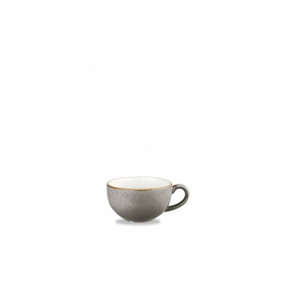 Stonecast Churchill gray vitrified ceramic cappuccino cup cl 22.7