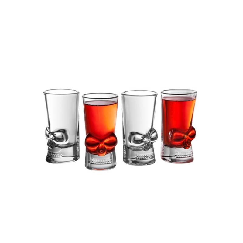 Bicchieri shot Teschio in vetro cl 4,4
