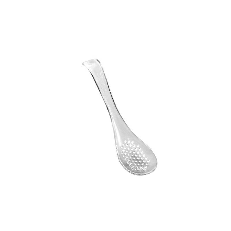Transparent polycarbonate perforated molecular spoon cm 17