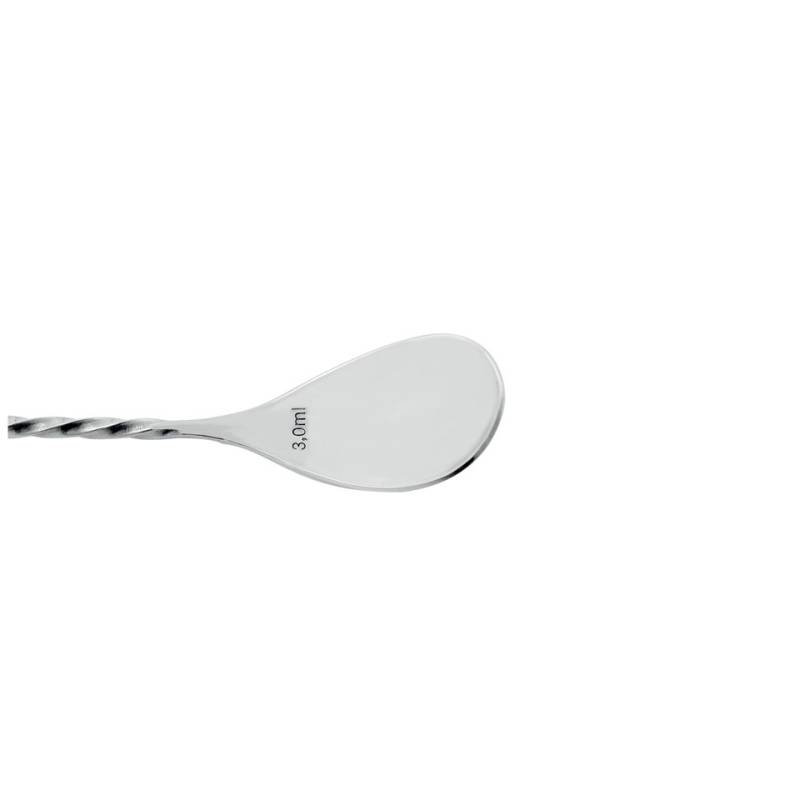 Bar spoon con forchetta in acciaio inox cm 45