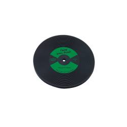 Green Rubber Vinyl Coasters cm 10