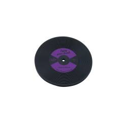 Vinyl rubber coasters purple cm 10