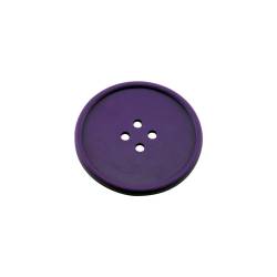 Sottobicchieri bottone in gomma viola cm 10