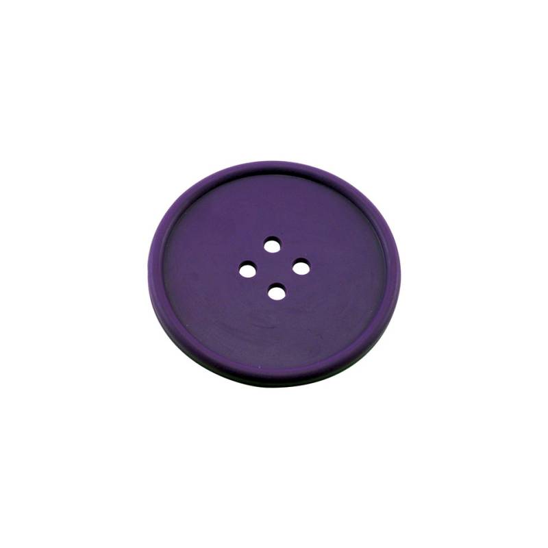 Sottobicchieri bottone in gomma viola cm 10