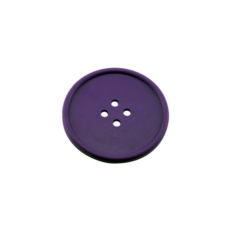 Sottobicchieri bottone in gomma viola cm 10