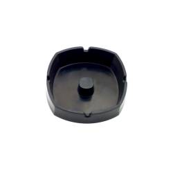 Black nylon stackable ashtray cm 9.5X9.5X3.5