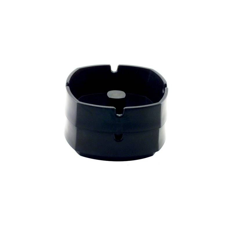 Black nylon stackable ashtray cm 9.5X9.5X3.5