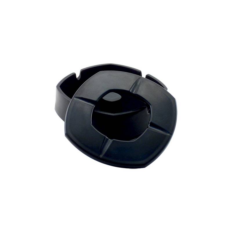 Black nylon stackable ashtray cm 9.5X9.5X3.5