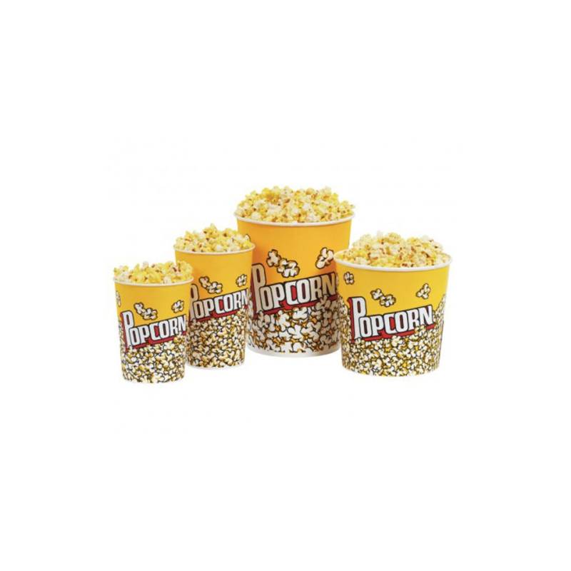 Popcorn containers with paper decoration cm 19.5x13