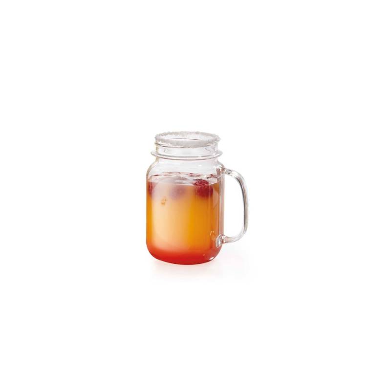 Bicchiere Jar con manico in policarbonato cl 48