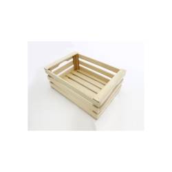 Mini cassetta a listelli in legno cm 12x6x8