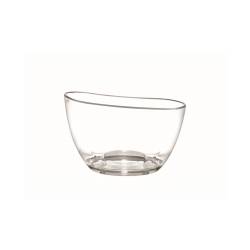 Transparent acrylic oval eclipse sparkling wine bowl 39.6x29.2 cm