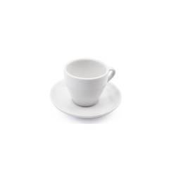 Minho cappuccino white porcelain cup with saucer 6.76 oz.