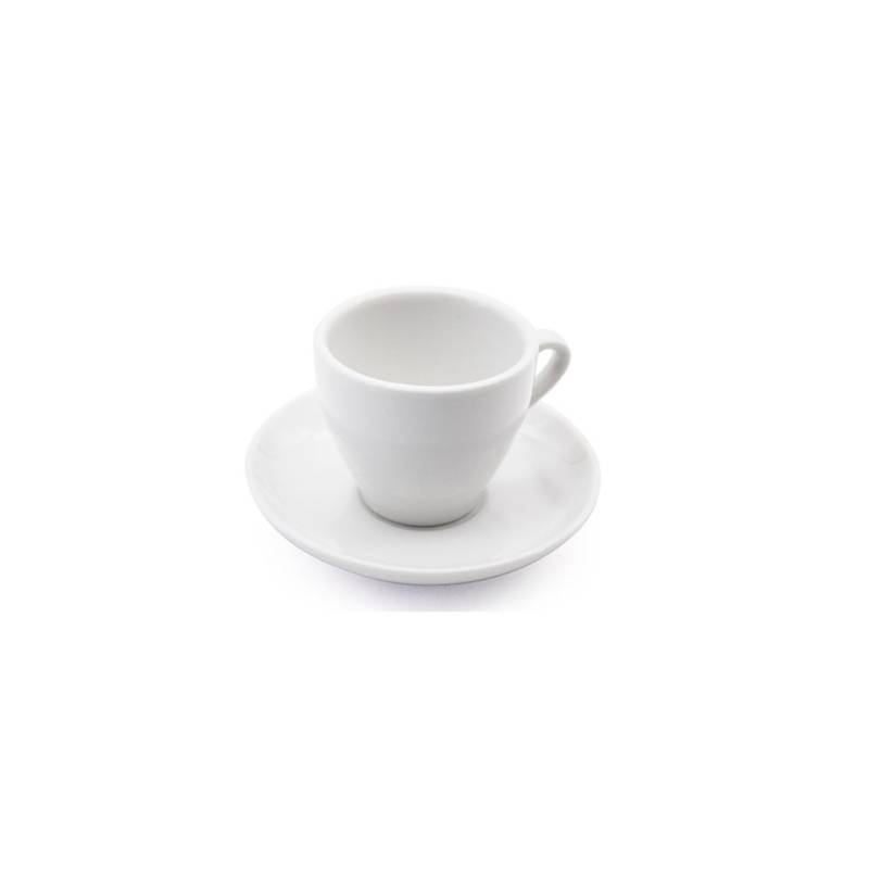 Tazza cappuccio Minho con piatto in porcellana bianca cl 20