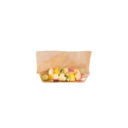 Brown paper takeout bags with window cm 27x15x4