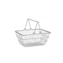 Stainless steel mini shopping basket cm 18x13