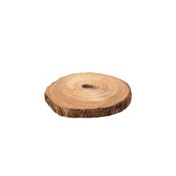 Acacia wood bark cutting board 22 cm