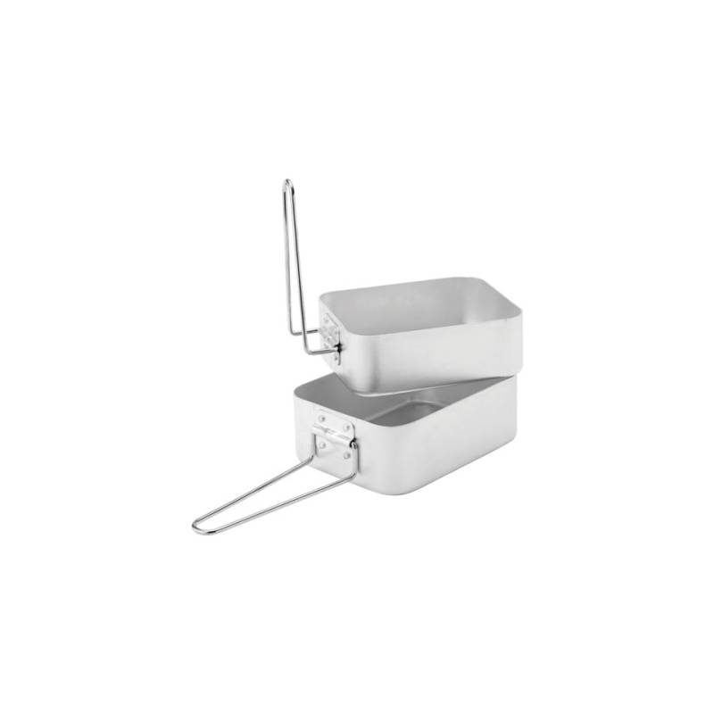 Jeu de 2 mini-poêles avec poignée en aluminium