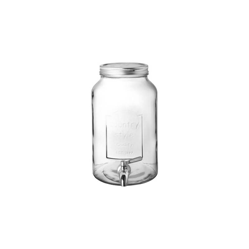 Country Punch barrel glass vase lt 6