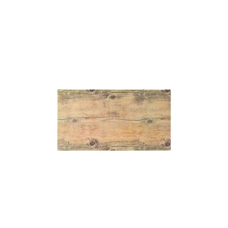 Rectangular melamine wood effect tray cm 32.5x17x0.6
