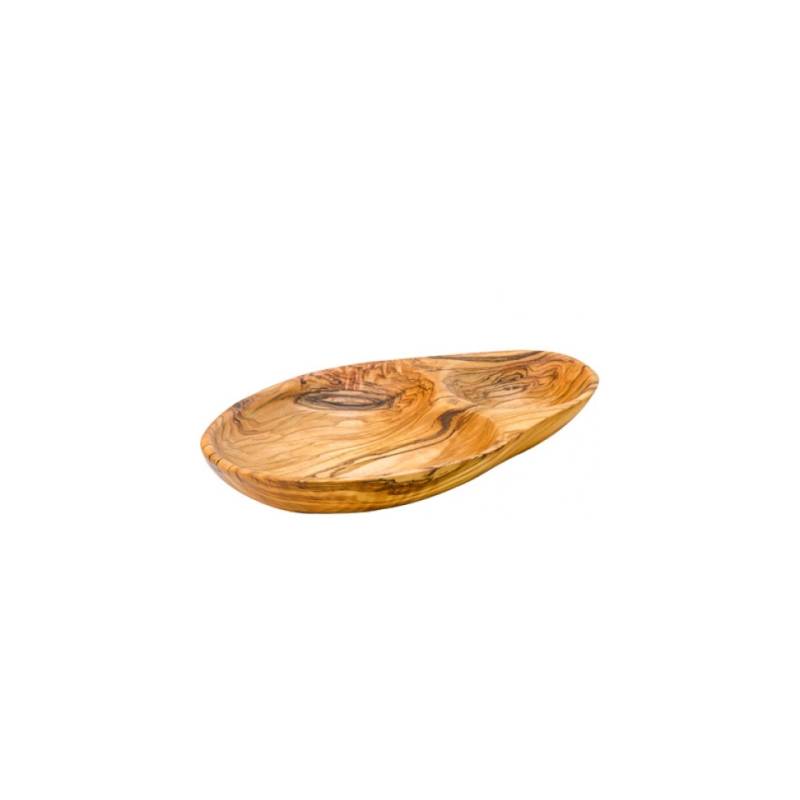 Vassoio a 2 scomparti in legno cm 21,5x12,5