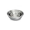 Stainless steel hemispherical bowl 25x8.5 cm
