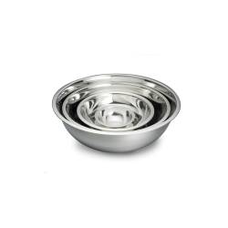 Stainless steel hemispherical bowl 27x8.5 cm