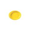 Yellow polypropylene oval plate 25.5x19.5 cm