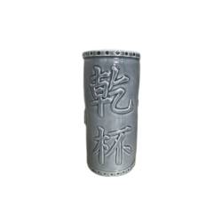 Tiki mug Samurai in porcellana azzurra cl 56