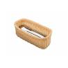 Brown polypropylene oval bread basket 28x11 cm