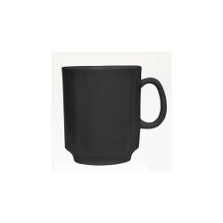 Tazza mug in melamina nera cl 24