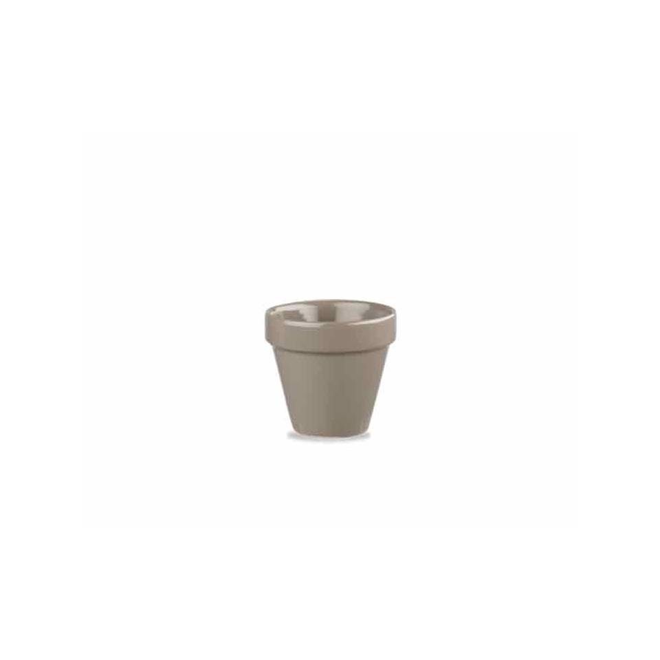Churchill plant pot in gray vitrified ceramic cl 5.7