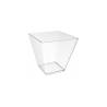 Transparent ps square prism cup 3.21 oz.