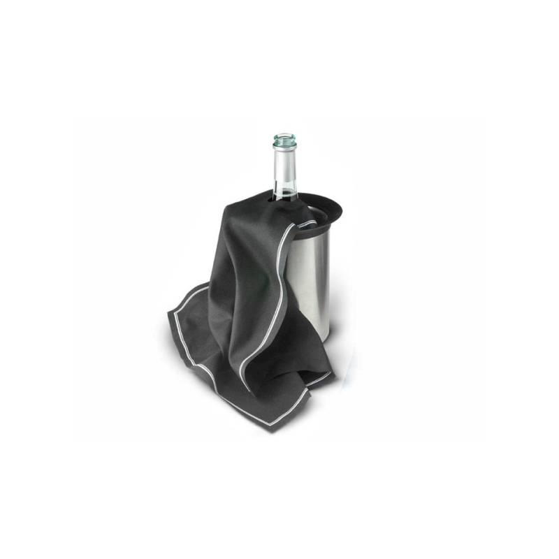 Cubidrap schwarz Baumwolle Flasche Servietten 40x40 cm