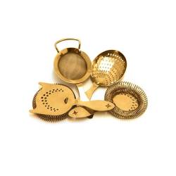 Hawthorne Heritage Strainer in gold stainless steel cm 16