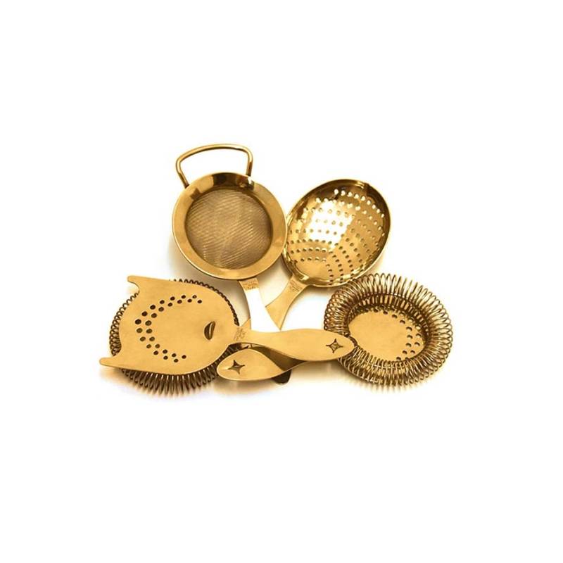 Set 4 strainer Heritage in acciaio inox Gold