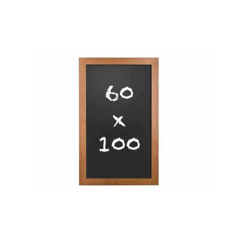 Classic blackboard inside walnut wood frame 60x100 cm