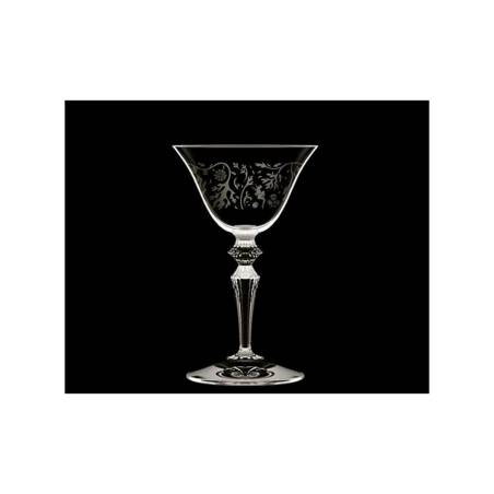 Calice Martini Astoria Wormwood con decoro in vetro cl 13