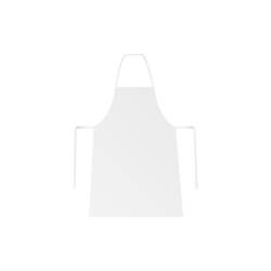 Children's herringbone apron 100% cotton white cm 60x75