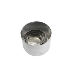 Stainless steel round mould 3.54x2.36 inch