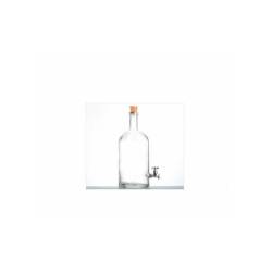 Bottiglia Boutique con tappo e rubinetto in vetro lt 1,5