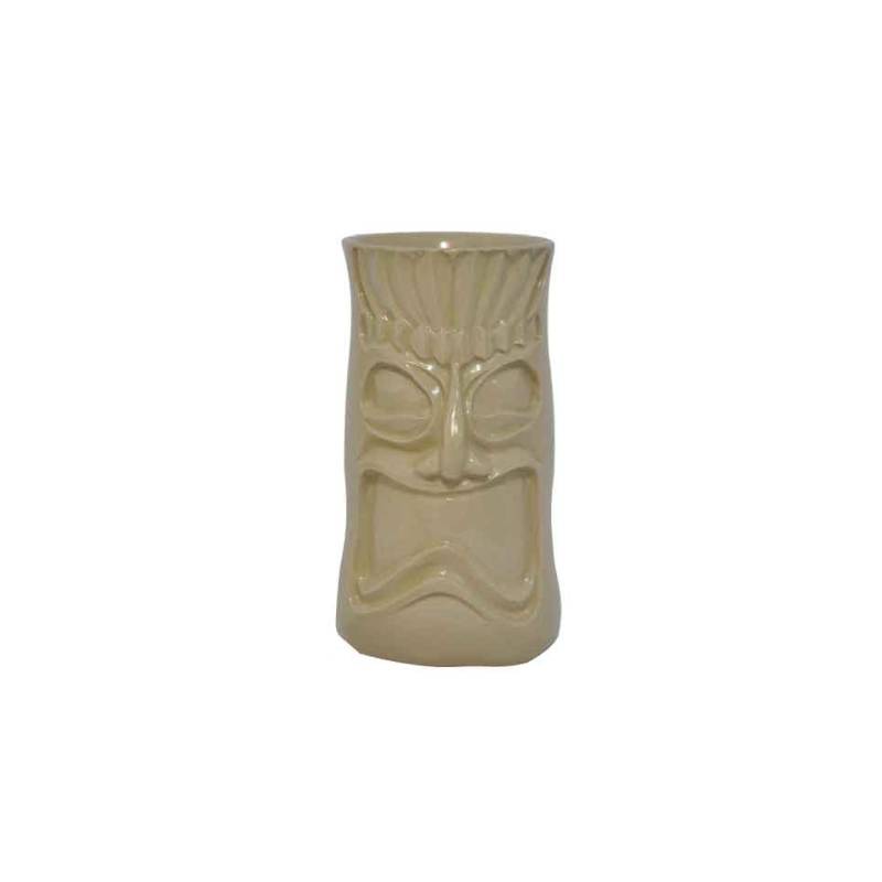 Tiki Mug Hakah-Fa in ceramica ocra cl 40